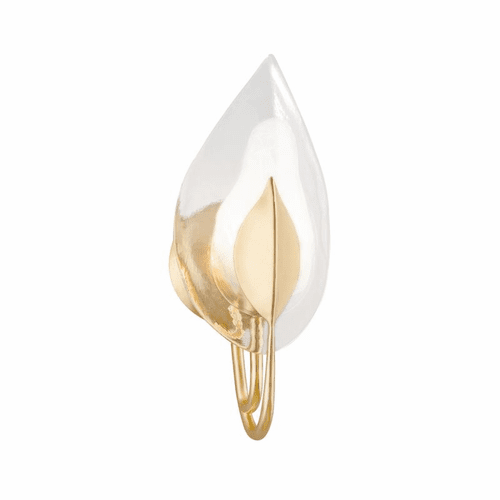 Hudson Valley Blossom 1-LT Wall Sconce - Gold Leaf - 4801-GL