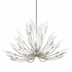 Hudson Valley Blossom 28 Light Chandelier - Silver Leaf - 4856-SL