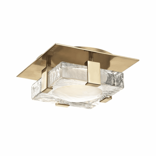 Hudson Valley Bourne LED Wall Sconce - Aged Brass - 9808-AGB