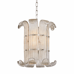 Hudson Valley Brasher 4-LT Chandelier - Polished Nickel - 2904-PN