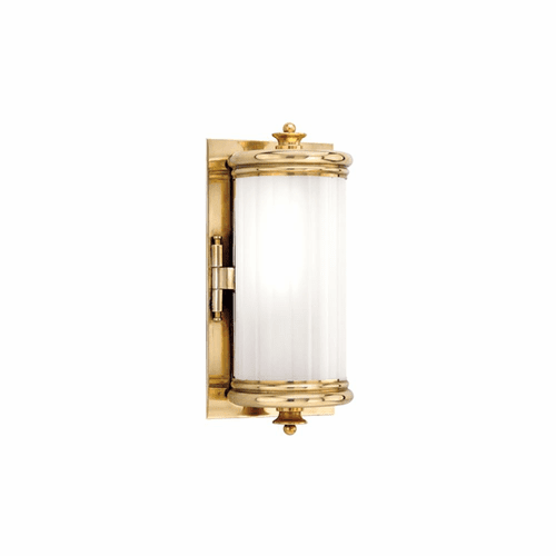 Hudson Valley Bristol 1-LT Bath Light Bracket - Aged Brass - 951-AGB
