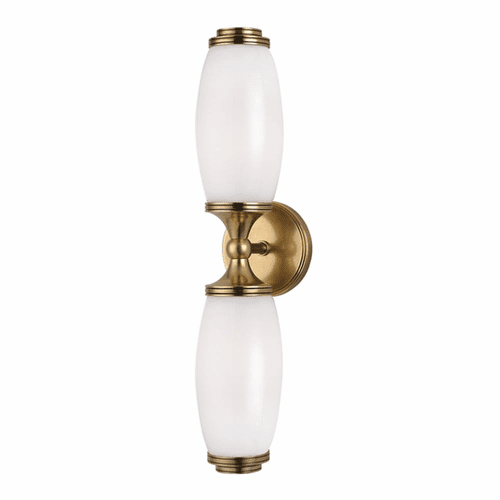 Hudson Valley Brooke 2-LT Wall Sconce - Aged Brass - 1682-AGB