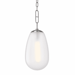 Hudson Valley Bruckner 1-LT Large Pendant - Polished Nickel - 2109-PN