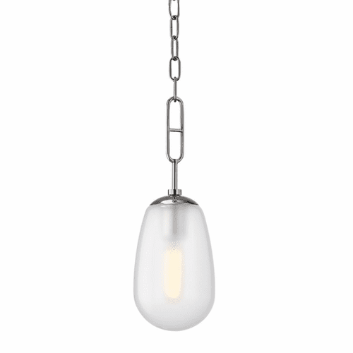 Hudson Valley Bruckner 1-LT Small Pendant - Polished Nickel - 2106-PN