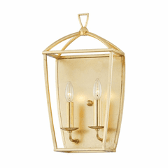Hudson Valley Bryant 2 Light Wall Sconce - Gold Leaf - 8302-GL