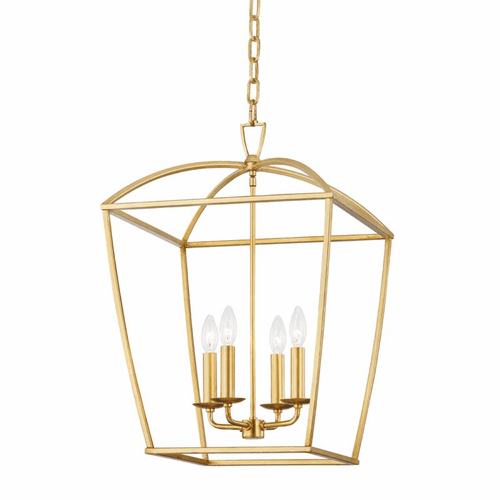 Hudson Valley Bryant 4 Light Medium Pendant - Gold Leaf - 8317-GL