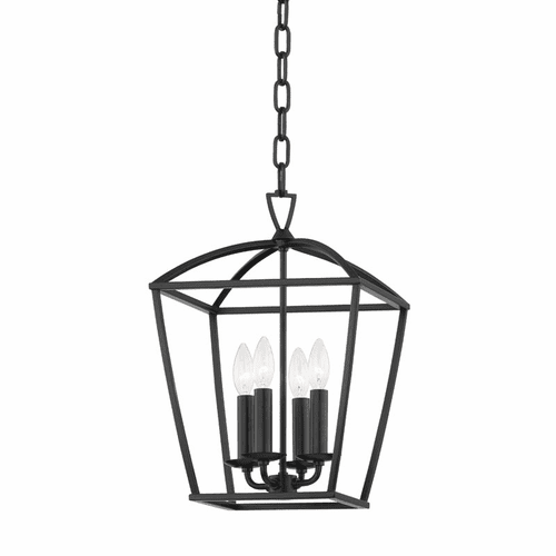 Hudson Valley Bryant 4 Light Small Pendant - Aged Iron - 8311-AI