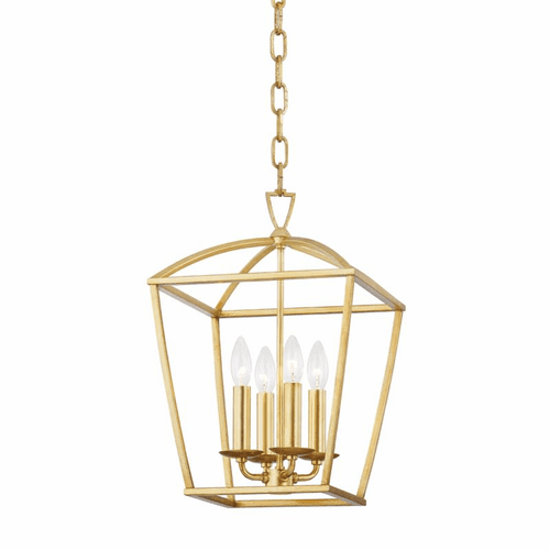 Hudson Valley Bryant 4 Light Small Pendant - Gold Leaf - 8311-GL