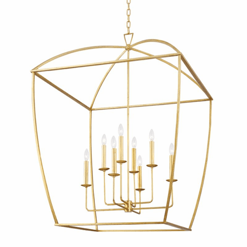 Hudson Valley Bryant 8 Light Extra Large Pendant - Gold Leaf - 8334-GL