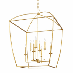 Hudson Valley Bryant 8 Light Extra Large Pendant - Gold Leaf - 8334-GL