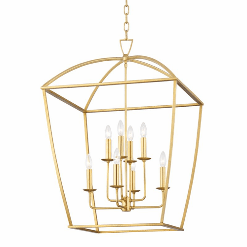Hudson Valley Bryant 8 Light Large Pendant - Gold Leaf - 8324-GL