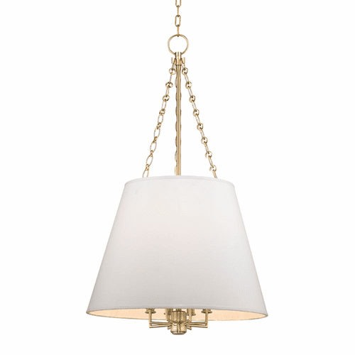 Hudson Valley Burdett 8-LT Pendant - Aged Brass - 6422-AGB
