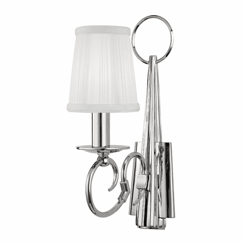 Hudson Valley Caldwell 1-LT Wall Sconce - Polished Nickel - 1691-PN