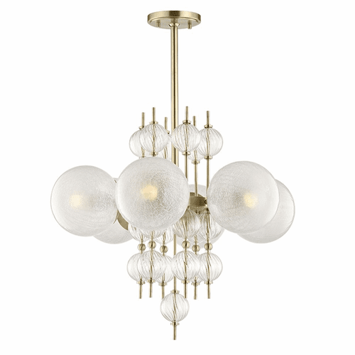 Hudson Valley Calypso 6-LT Chandelier - Aged Brass - 6427-AGB