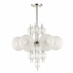 Hudson Valley Calypso 6-LT Chandelier - Polished Nickel - 6427-PN