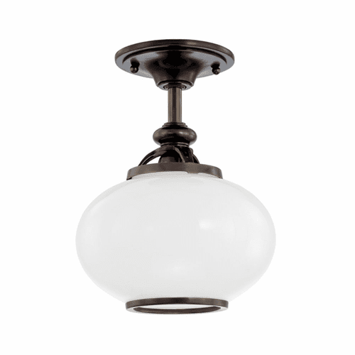 Hudson Valley Canton 1-LT Semi Flush - Old Bronze - 9809F-OB