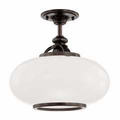 Hudson Valley Canton 1-LT Semi Flush - Old Bronze - 9815F-OB
