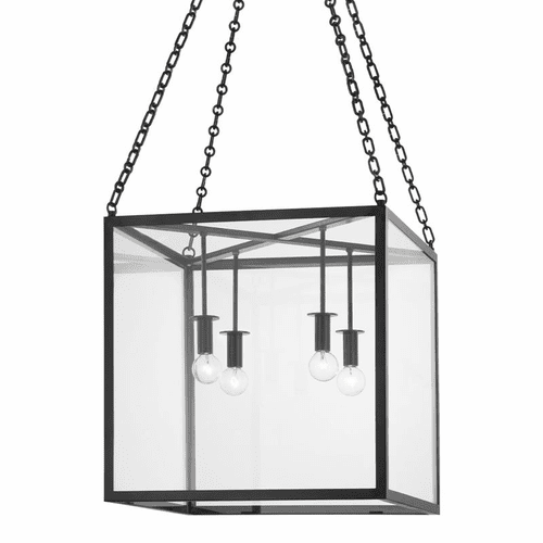 Hudson Valley Catskill 4 Light Medium Pendant - Aged Iron - 4118-AI