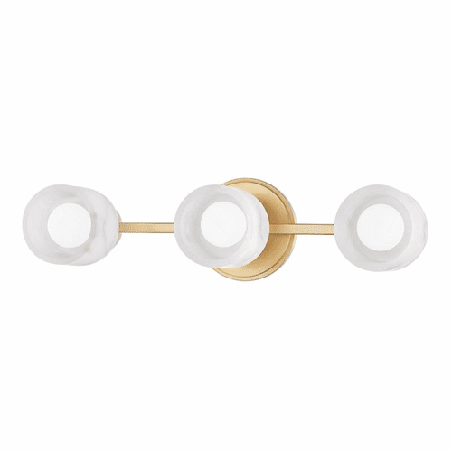 Hudson Valley Centerport 3-LT Bath Bracket - Aged Brass - 4203-AGB