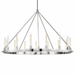 Hudson Valley Chambers 5-LT Pendant - Polished Nickel - 2758-PN