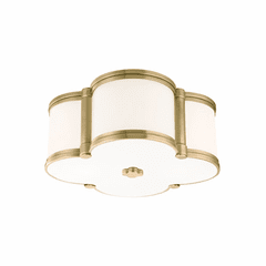 Hudson Valley Chandler 2-LT Flush Mount - Aged Brass - 1212-AGB