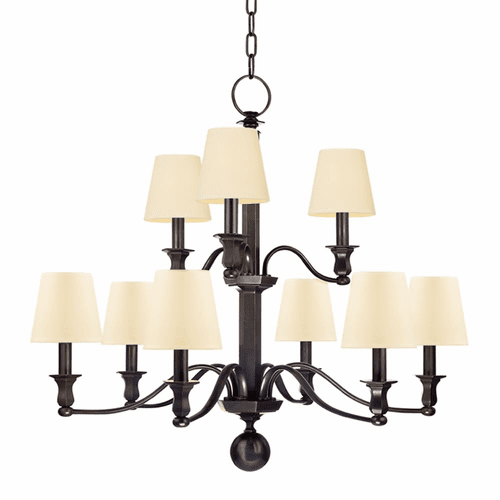 Hudson Valley Charlotte 9-LT Chandelier - Old Bronze - 1419-OB