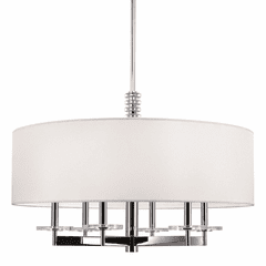 Hudson Valley Chelsea 6-LT Chandelier - Polished Nickel - 8830-PN