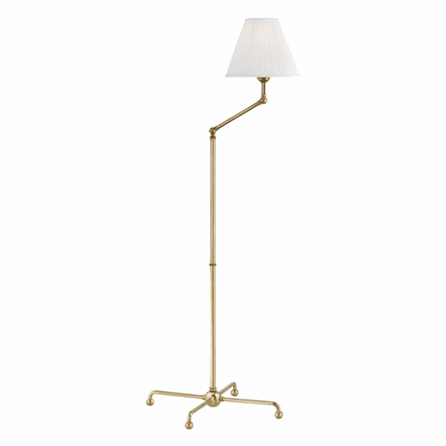 Hudson Valley Classic No.1 1-LT Adjustable Floor Lamp - Aged Brass - MDSL108-AGB
