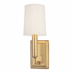 Hudson Valley Clinton 1-LT Wall Sconce - Aged Brass - 811-AGB