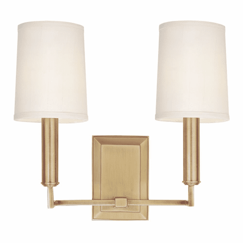 Hudson Valley Clinton 2-LT Wall Sconce - Aged Brass - 812-AGB