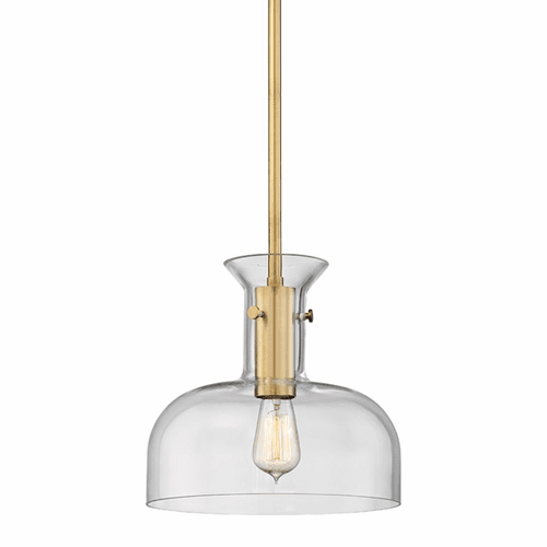 Hudson Valley Coffey 1-LT Pendant - Aged Brass - 7912-AGB
