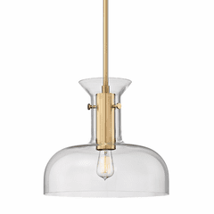 Hudson Valley Coffey 1-LT Pendant - Aged Brass - 7916-AGB Hudson Valley Coffey 1-LT Pendant - Aged Brass - 7916-AGB
