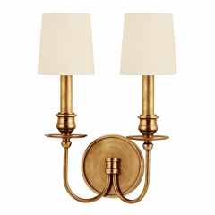 Hudson Valley Cohasset 2-LT Wall Sconce - Aged Brass - 8212-AGB