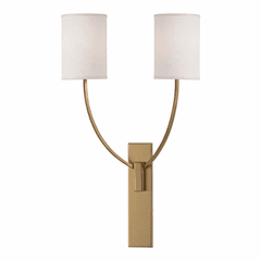 Hudson Valley Colton 2-LT Wall Sconce - Aged Brass - 732-AGB