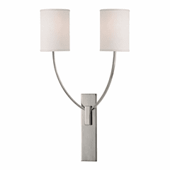 Hudson Valley Colton 2-LT Wall Sconce - Polished Nickel - 732-PN