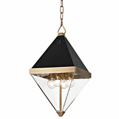 Hudson Valley Coltrane 4-LT Pendant - Aged Brass - 4510-AGB