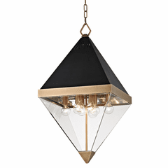 Hudson Valley Coltrane 8-LT Pendant - Aged Brass - 4515-AGB