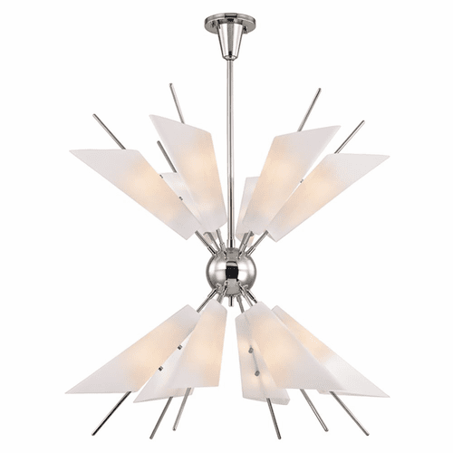 Hudson Valley Cooper 24-LT Chandelier - Polished Nickel - 8069-PN
