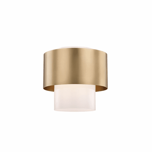 Hudson Valley Corinth 1-LT Flush Mount - Aged Brass - 8609-AGB