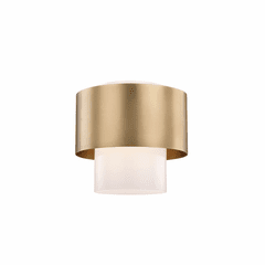 Hudson Valley Corinth 1-LT Flush Mount - Aged Brass - 8609-AGB