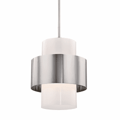 Hudson Valley Corinth 1-LT Large Pendant - Polished Nickel - 8615-PN