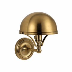 Hudson Valley Covington 1-LT Wall Sconce - Aged Brass - 521-AGB