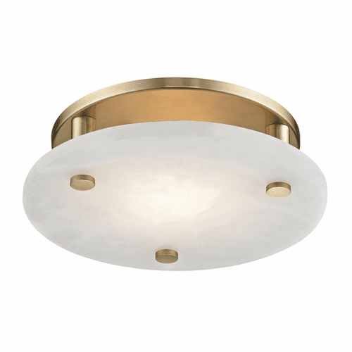 Hudson Valley Croton LED Flush Mount - Aged Brass - 4712-AGB