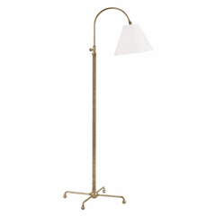 Hudson Valley Curves No.1 1-LT Floor Lamp - Aged Brass - MDSL503-AGB