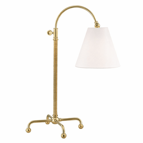 Hudson Valley Curves No.1 1-LT Table Lamp - Aged Brass - MDSL502-AGB