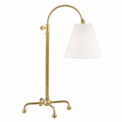 Hudson Valley Curves No.1 1-LT Table Lamp - Aged Brass - MDSL502-AGB