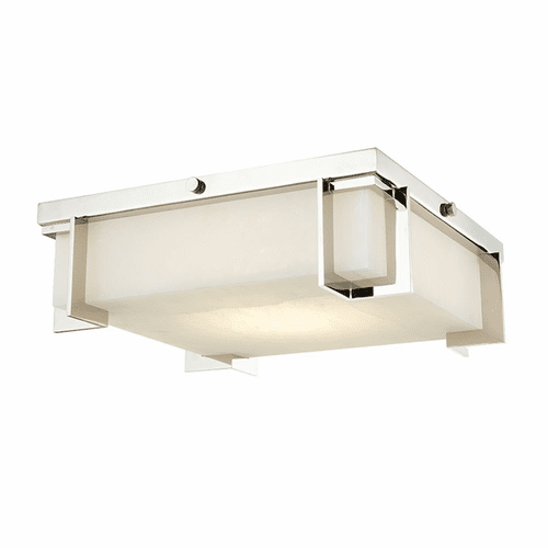 Hudson Valley Delmar Large LED Flush Mount - Polished Nickel - 3913-PN