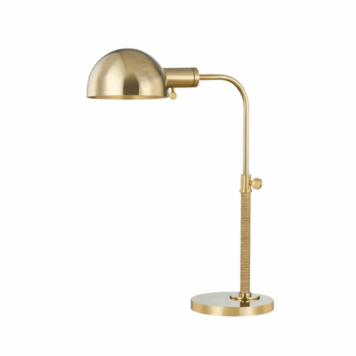 Hudson Valley Devon 1 Light Table Lamp - Aged Brass - MDSL520-AGB