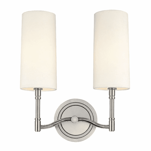 Hudson Valley Dillon 2-LT Wall Sconce - Polished Nickel - 362-PN
