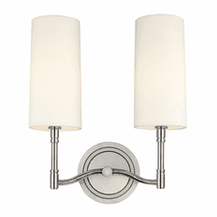 Hudson Valley Dillon 2-LT Wall Sconce - Polished Nickel - 362-PN